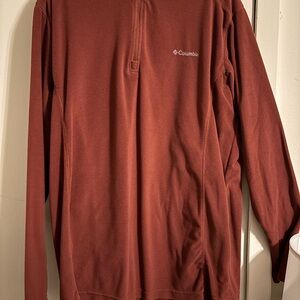 Columbia Men's Rust 1/4 Zip Pullover - CL